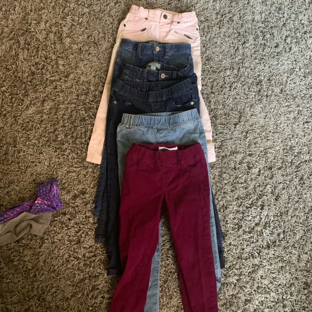 Set of 6 5T girls jeans